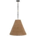 Goodman Large Hanging Lamp | Bronze and Hand-Rubbed Antique Brass | Toast Shade