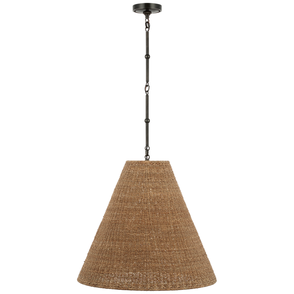 Goodman Large Hanging Lamp | Bronze | Toast Shade