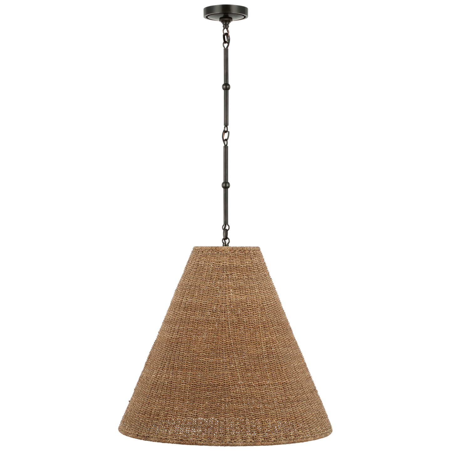 Goodman Large Hanging Lamp | Bronze | Toast Shade