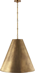 Goodman Large Hanging Lamp | Hand-Rubbed Antique Brass | Hand-Rubbed Antique Brass Shade