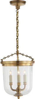 Merchant Lantern | Hand-Rubbed Antique Brass | Clear Glass
