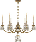 Elizabeth Chandelier | Gilded Iron | Quartz