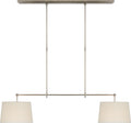 Bryant Medium Billiard | Antique Nickel | Linen Shades