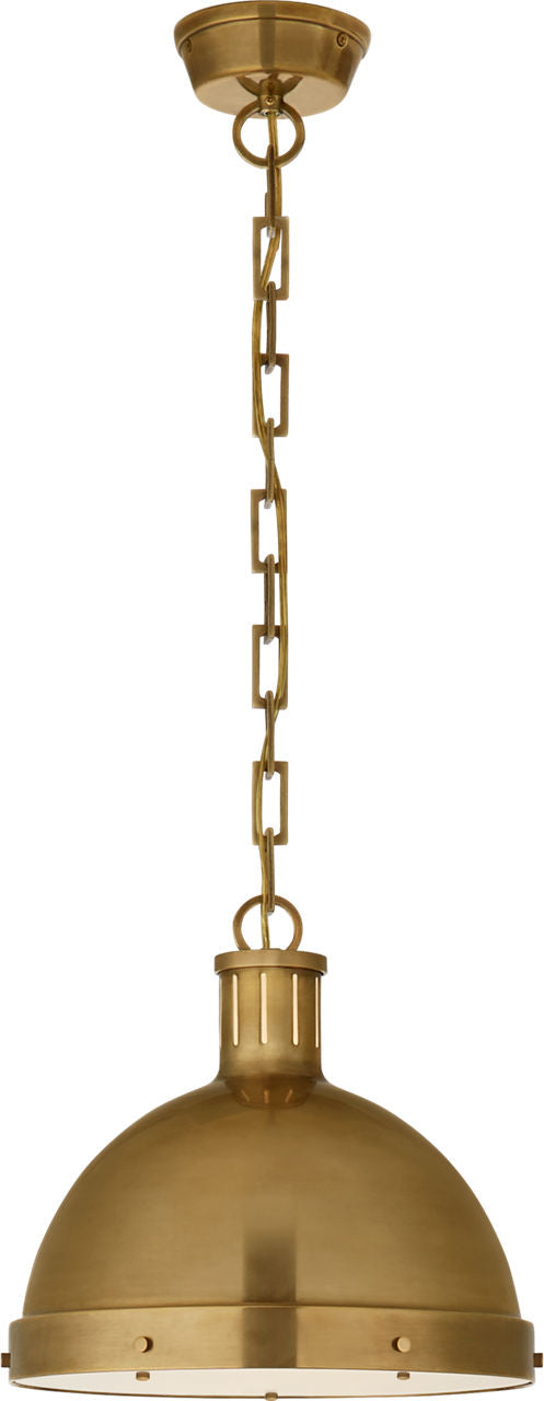 Hicks Large Pendant | Hand-Rubbed Antique Brass | Acrylic Diffuser