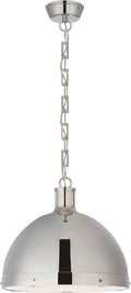 Hicks Extra Large Pendant | Polished Nickel | Acrylic Diffuser