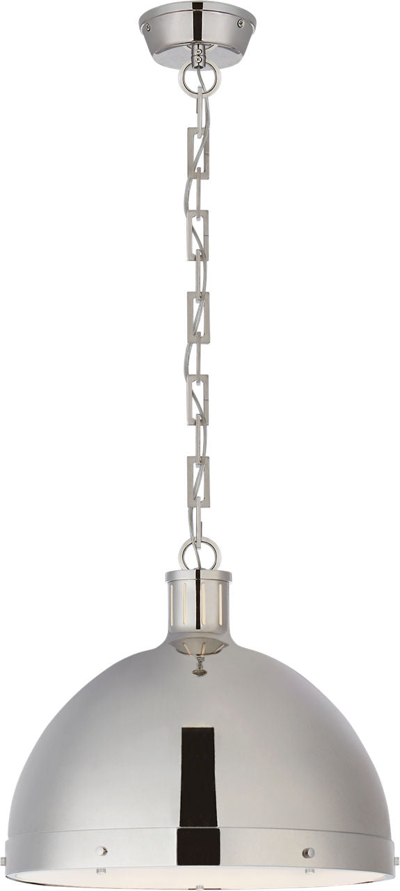 Hicks Extra Large Pendant | Polished Nickel | Acrylic Diffuser