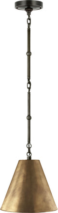 Goodman Petite Hanging Shade | Bronze | Hand-Rubbed Antique Brass Shade