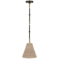 Goodman Petite Hanging Shade | Bronze and Hand-Rubbed Antique Brass | Ash Shade