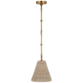 Goodman Petite Hanging Shade | Hand-Rubbed Antique Brass | Ash Shade