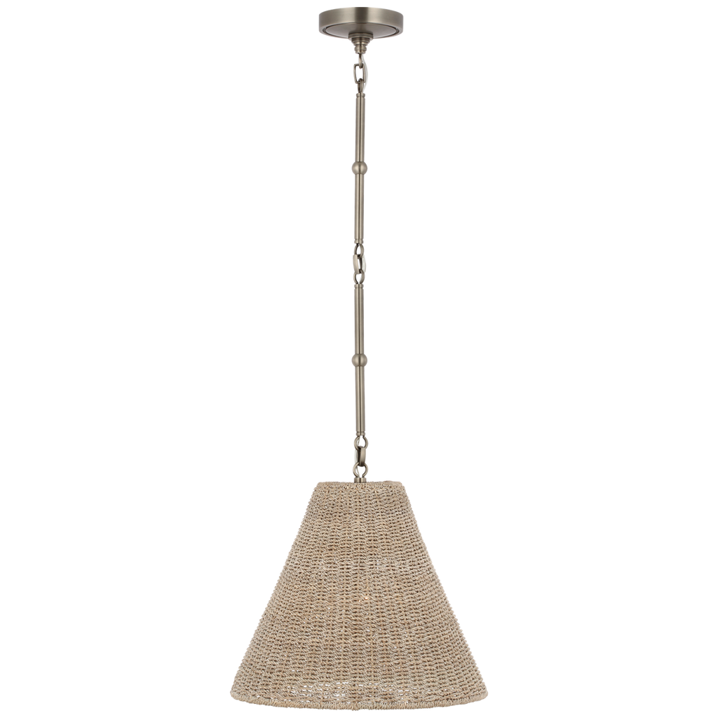 Goodman Small Hanging Light | Antique Nickel | Ash Shade