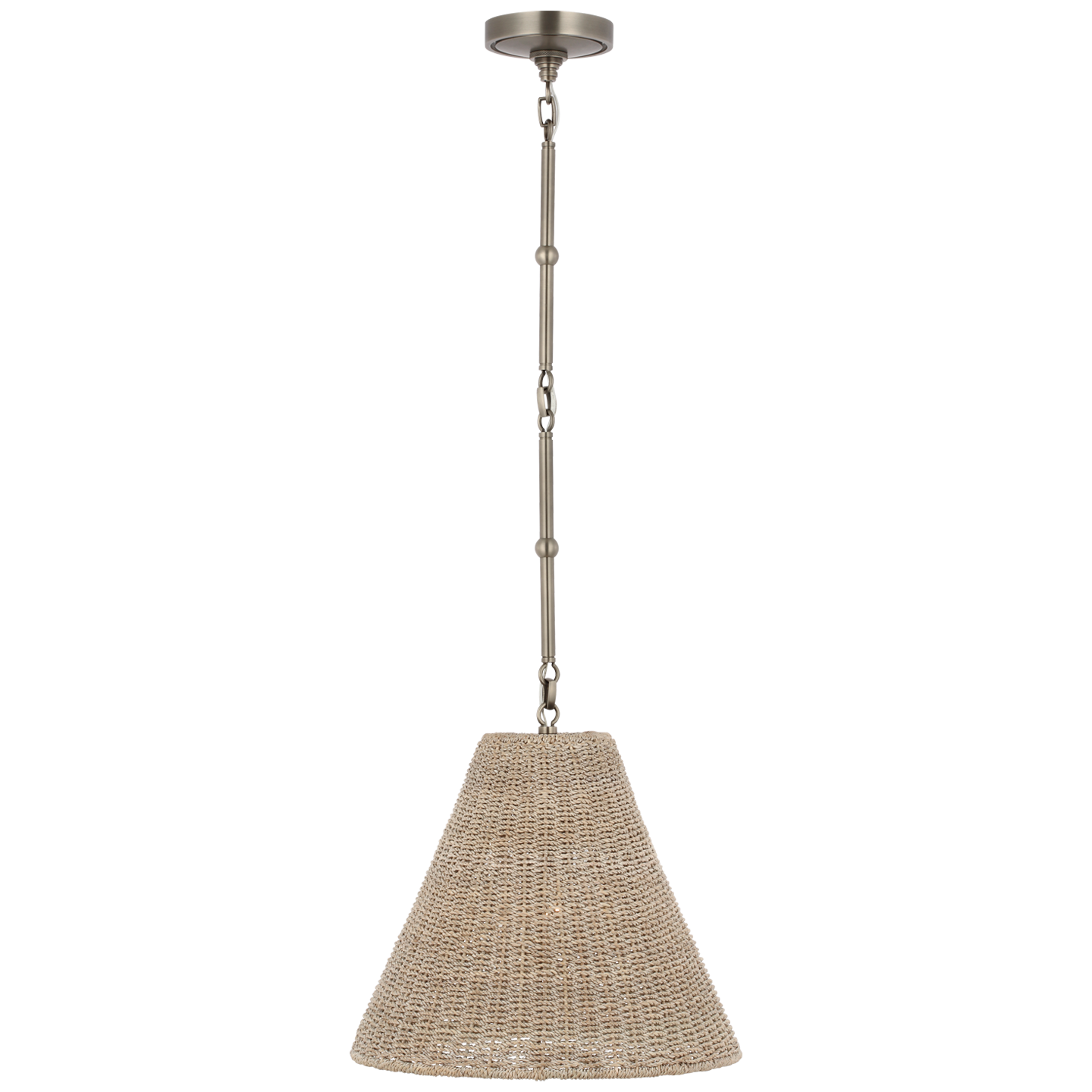 Goodman Small Hanging Light | Antique Nickel | Ash Shade