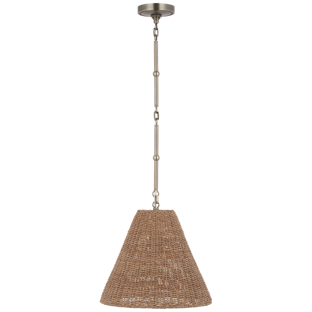 Goodman Small Hanging Light | Antique Nickel | Toast Shade