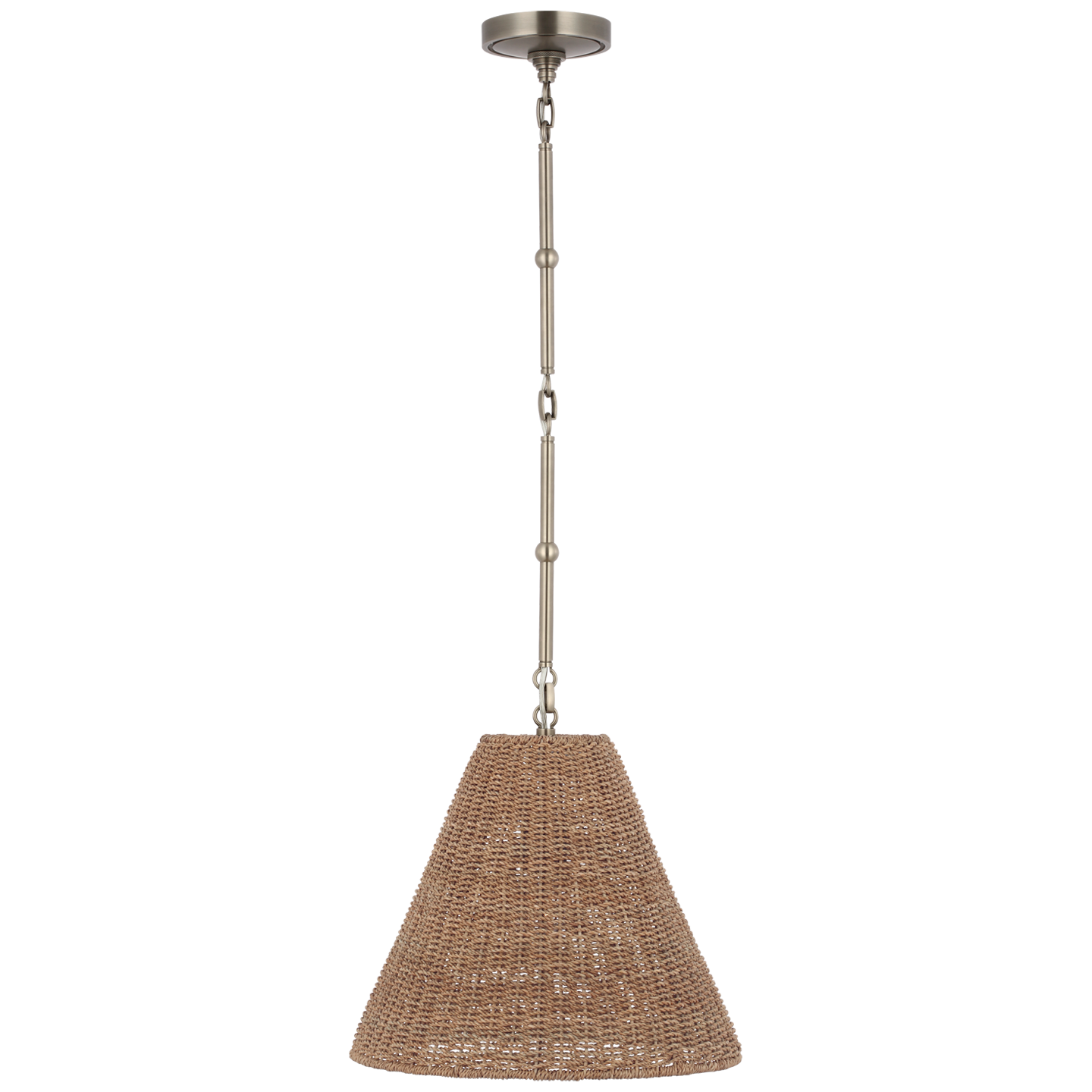 Goodman Small Hanging Light | Antique Nickel | Toast Shade