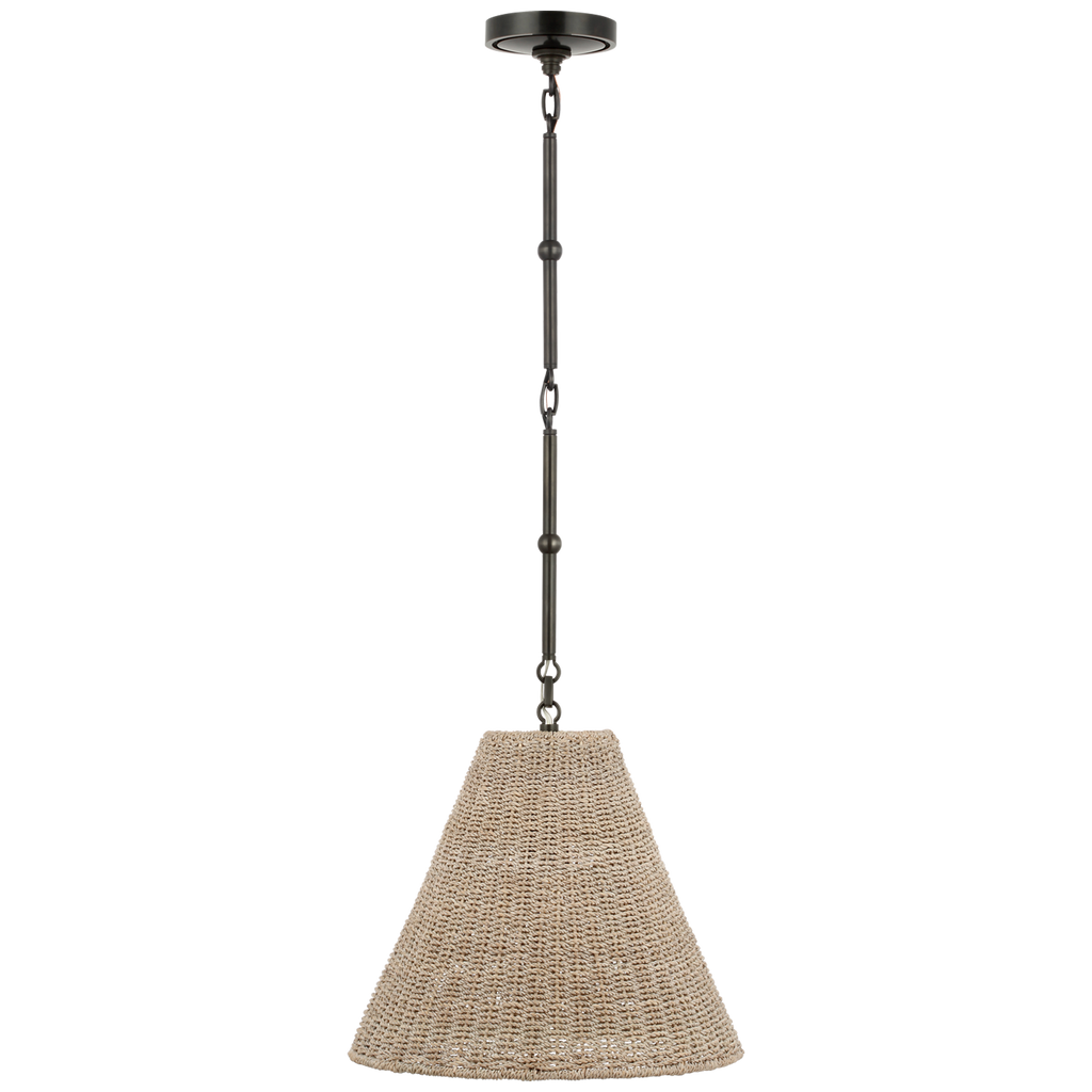 Goodman Small Hanging Light | Bronze | Ash Shade