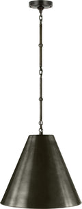 Goodman Small Hanging Light | Bronze | Bronze Shade