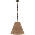 Goodman Medium Hanging Light | Bronze and Hand-Rubbed Antique Brass | Toast Shade