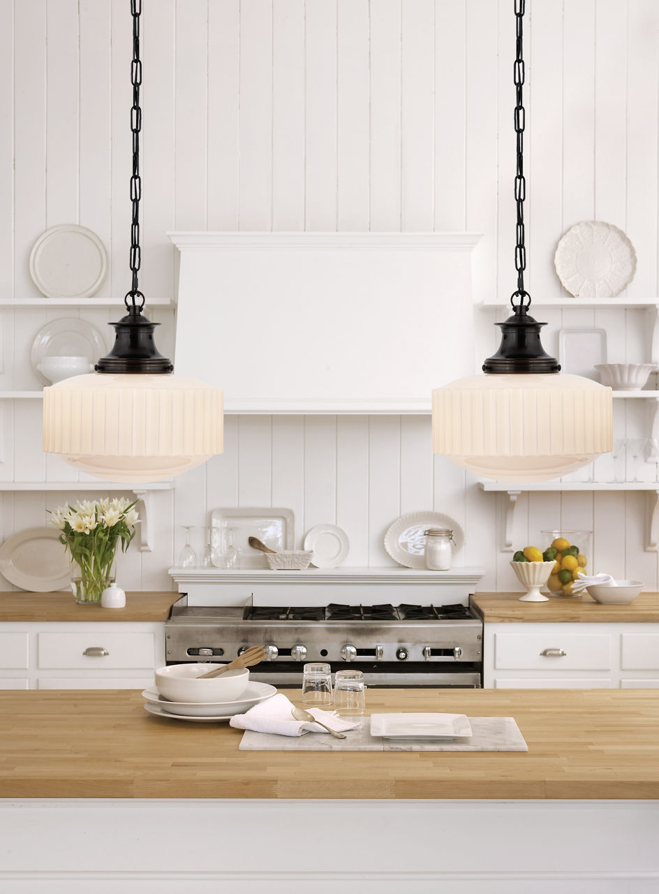 Milton Road Flush Mount | Bronze | White Glass