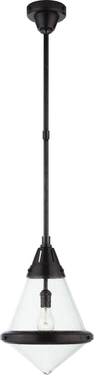 Gale Small Pendant | Bronze | Seeded Glass