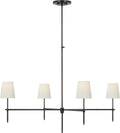 Bryant Extra Large Chandelier | Bronze | Linen Shades