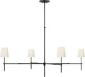 Bryant Grande Chandelier | Bronze | Linen Shades
