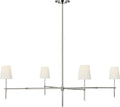 Bryant Grande Chandelier | Polished Nickel | Linen Shades