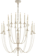 Erika Two-Tier Chandelier | Belgian White