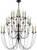 Erika Three-Tier Chandelier | Aged Iron