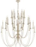 Erika Three-Tier Chandelier | Belgian White