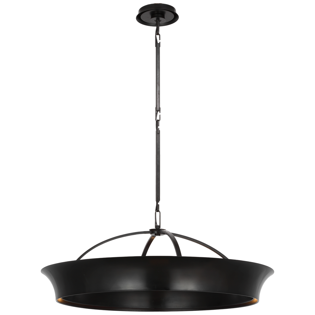 Garland 30" Dual Lit Ring Chandelier | Aged Iron
