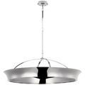 Garland 40" Dual Lit Ring Chandelier | Polished Nickel