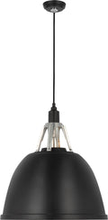 Gunner 22" Pendant | Black and Polished Aluminum
