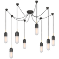 Junio 8-Light Chandelier | Bronze and Brass | Frosted Glass