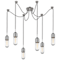Junio 6-Light Chandelier | Polished Nickel | Clear Glass