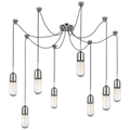 Junio 8-Light Chandelier | Polished Nickel | Clear Glass