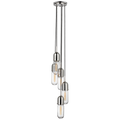 Junio 5-Light Pendant | Polished Nickel | Clear Glass