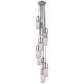 Junio 10-Light Pendant | Polished Nickel | Frosted Glass