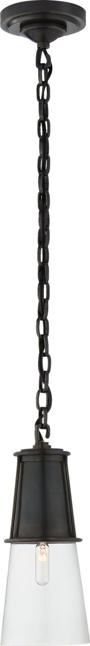 Robinson Small Pendant | Bronze | Clear Glass