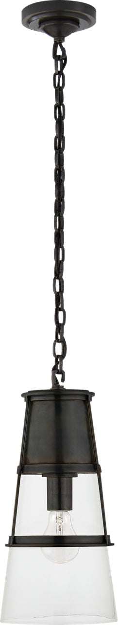 Robinson Medium Pendant | Bronze | Clear Glass