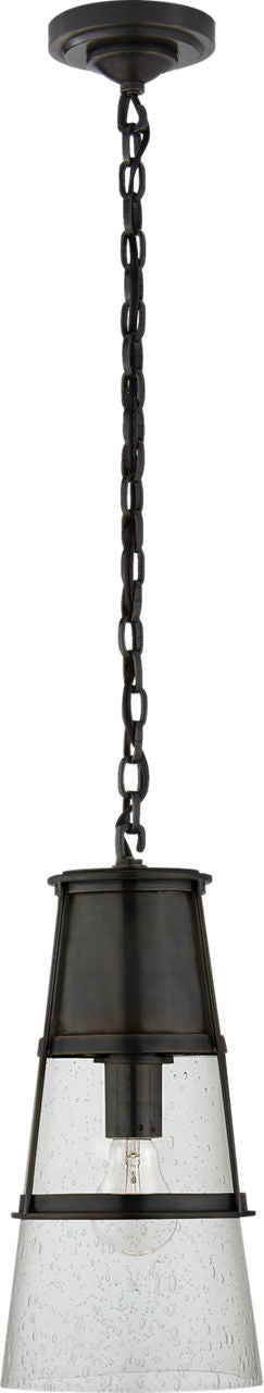 Robinson Medium Pendant | Bronze | Seeded Glass