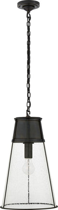 Robinson Large Pendant | Bronze | Seeded Glass