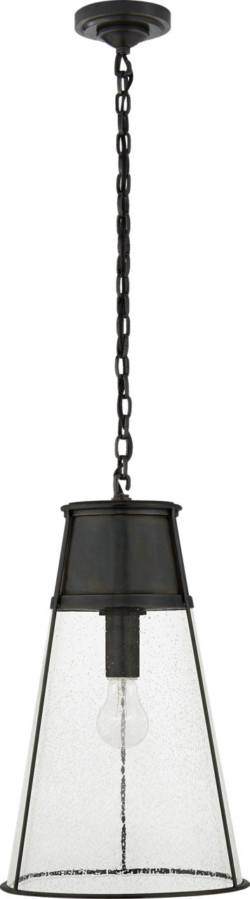 Robinson Large Pendant | Bronze | Seeded Glass
