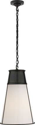Robinson Large Pendant | Bronze | White Glass