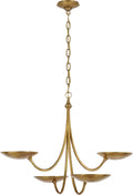 Keira Medium Chandelier | Hand-Rubbed Antique Brass