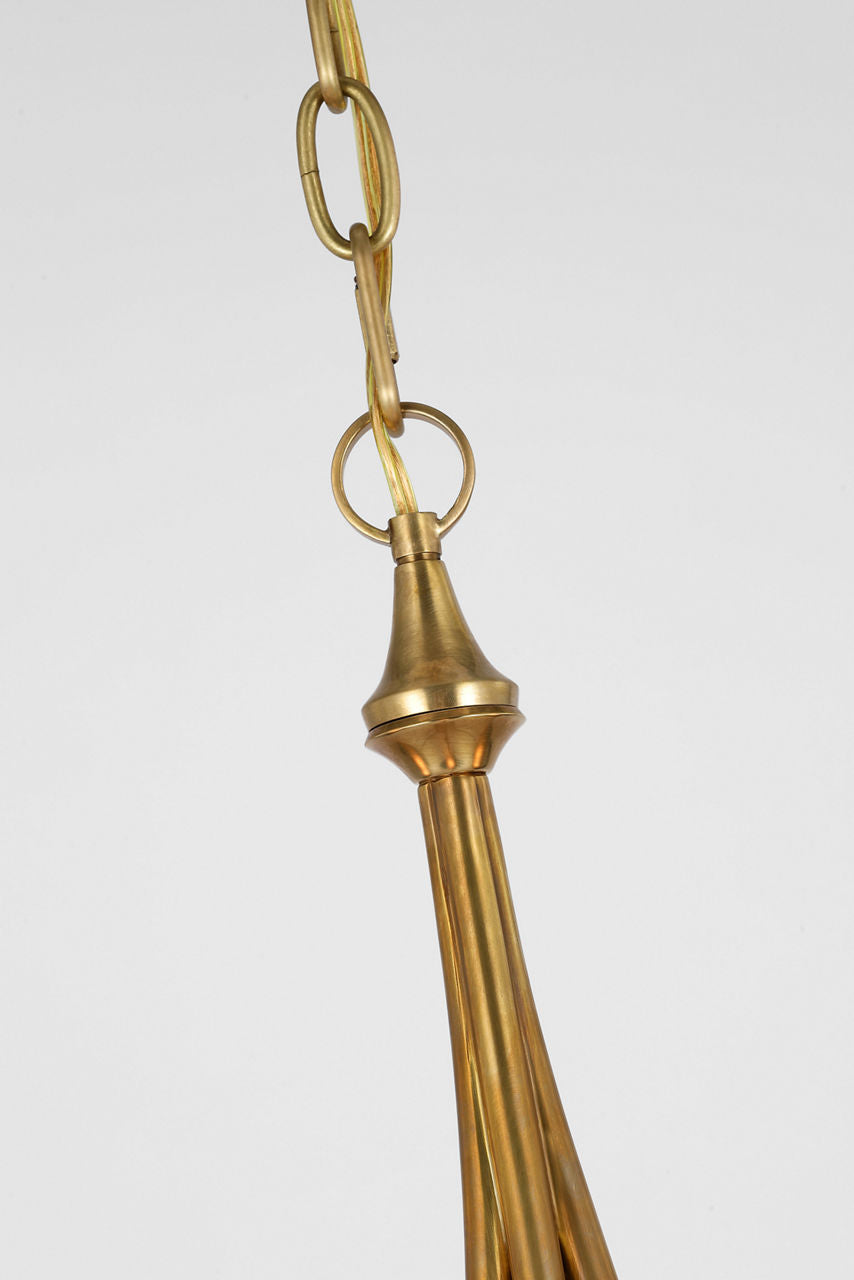 Keira Medium Chandelier | Hand-Rubbed Antique Brass