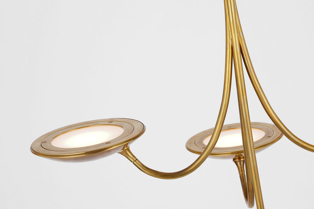 Keira Medium Chandelier | Hand-Rubbed Antique Brass
