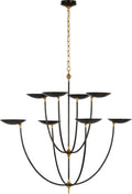 Keira XL Chandelier | Bronze and Hand-Rubbed Antique Brass