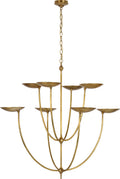 Keira XL Chandelier | Hand-Rubbed Antique Brass