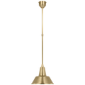 Academy Pendant | Hand-Rubbed Antique Brass | 12.5" Bowers Shade