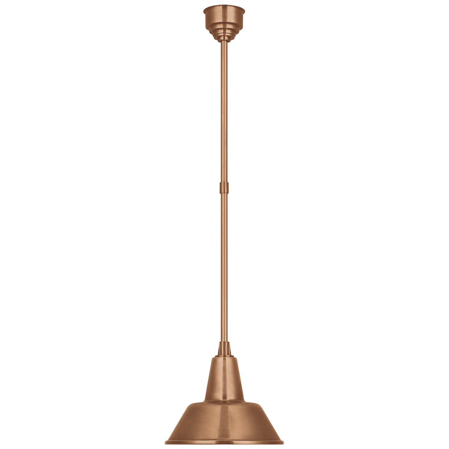 Academy Pendant | Soft Copper | 12.5" Bowers Shade
