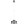 Academy Pendant | Hand-Rubbed Antique Brass | 12.5" White Rockhouse Shade